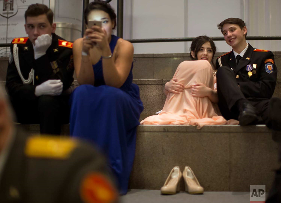 Moscow lung linh trong vũ hội quốc tế của thiếu sinh quân